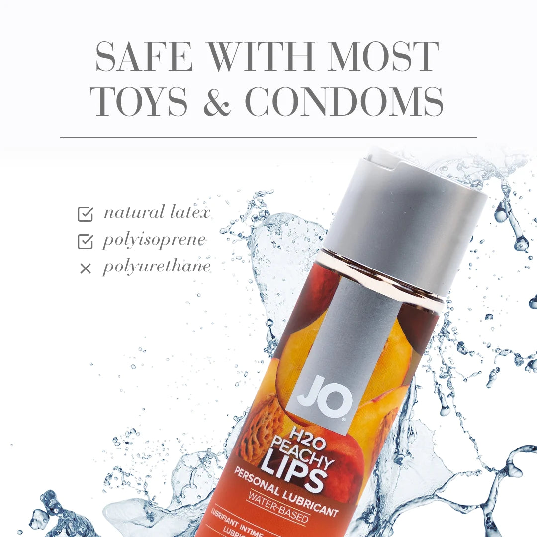 JO H2O Peachy Lips Flavored Lubricant 1oz