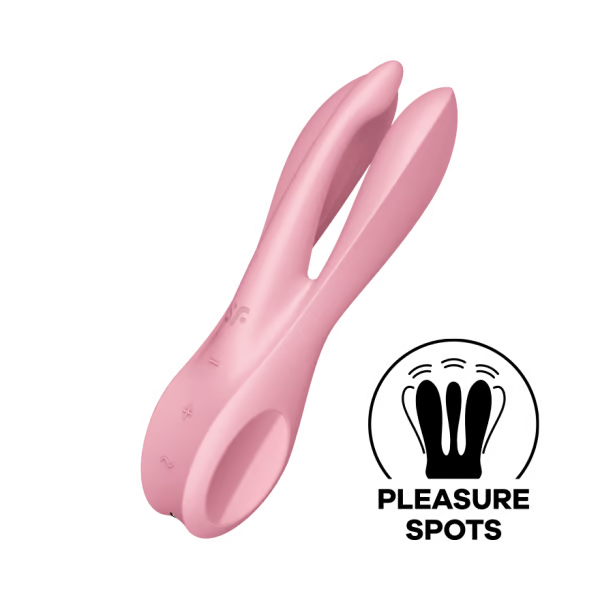 a close up of Threesome 1 on a black background