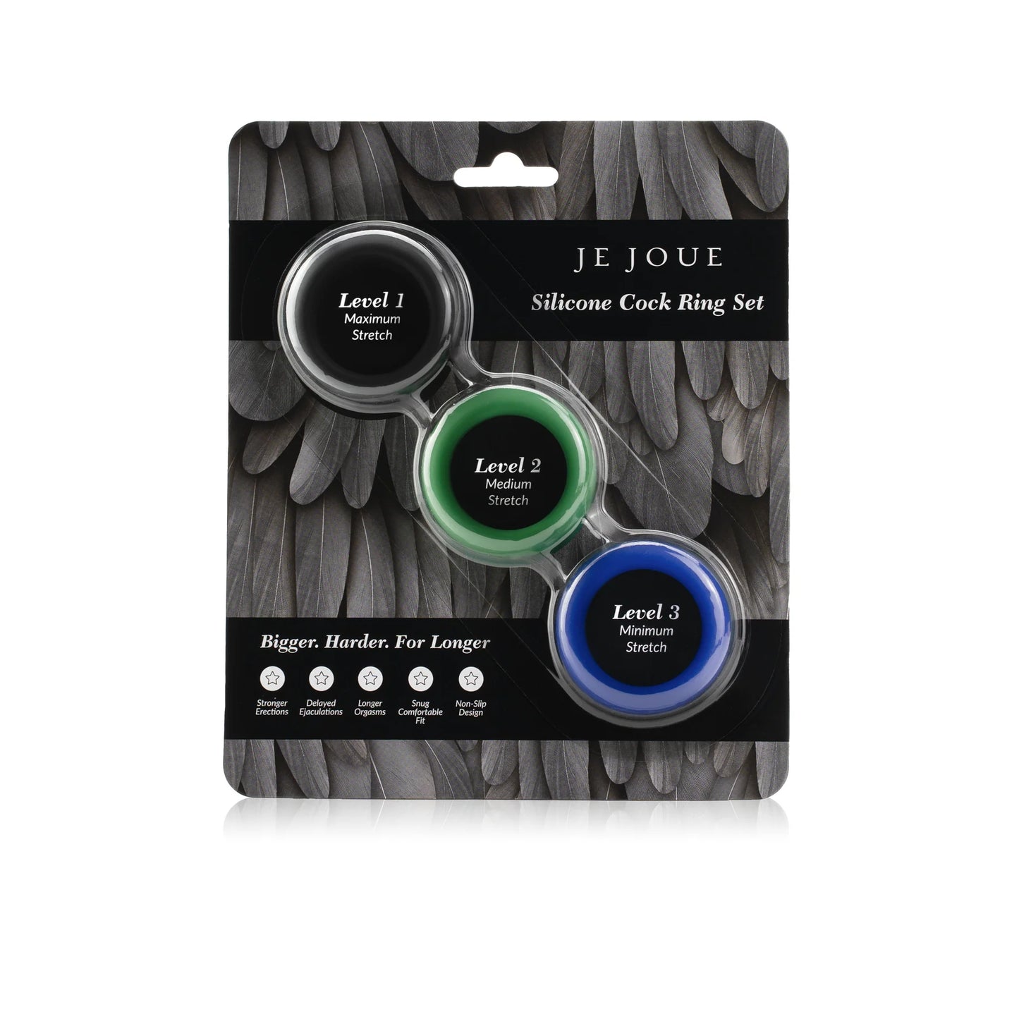 SILICONE COCK RING TRIO