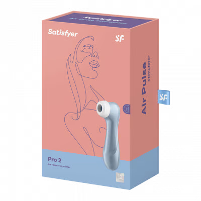 a box with a pair of SAtisfyer Pro 2 in it