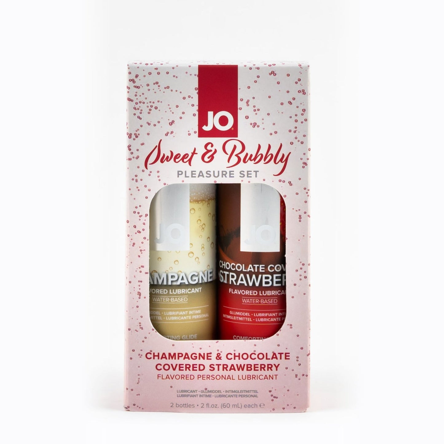 JO Sweet & Bubbly Set - Champagne et fraise 2oz/50mL