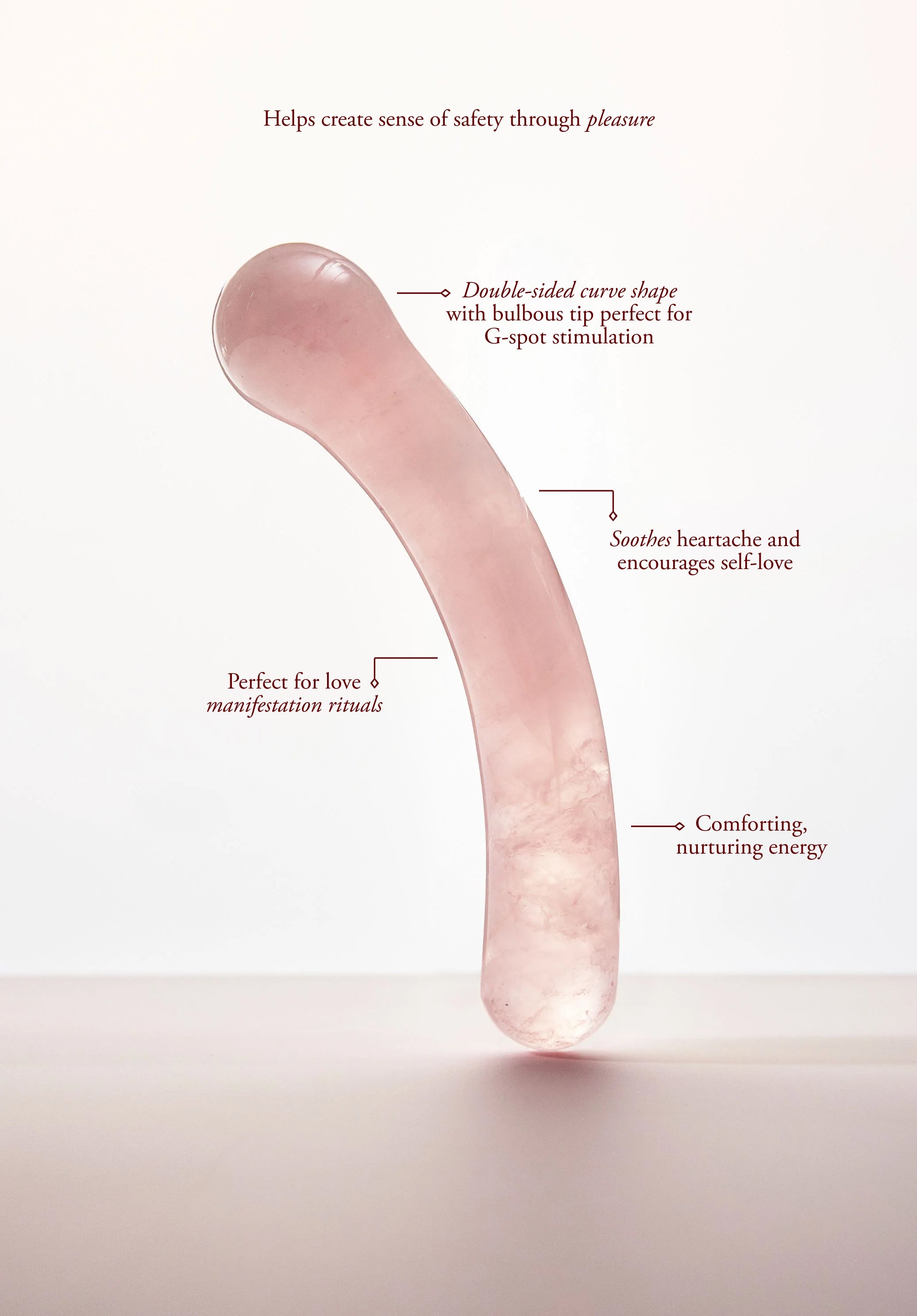 Heart Curve - Quartz Dildo