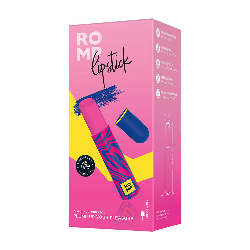 Lipstick - Stimulateur clitoridien Pleasure Air discret et rechargeable par ROMP