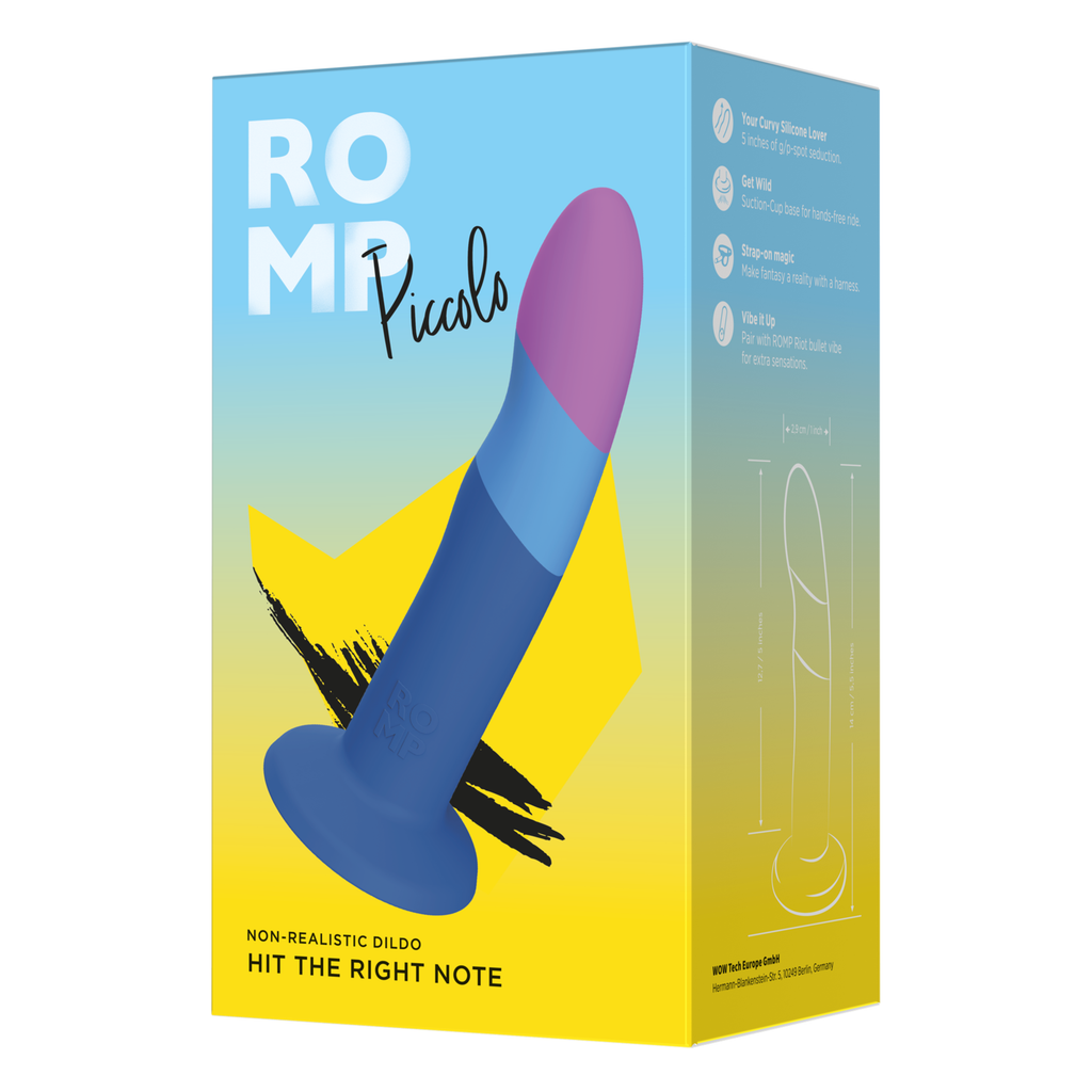 Piccolo - Dildo en silicone courbé pour débutant·e·s par ROMP
