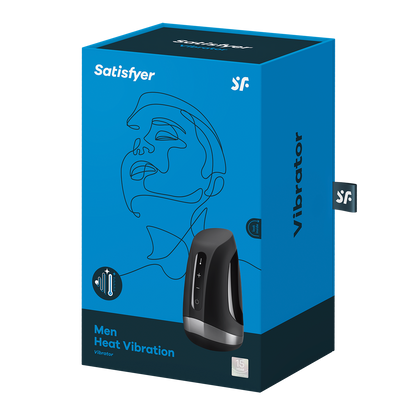 man heat vibration satisfyer in its box