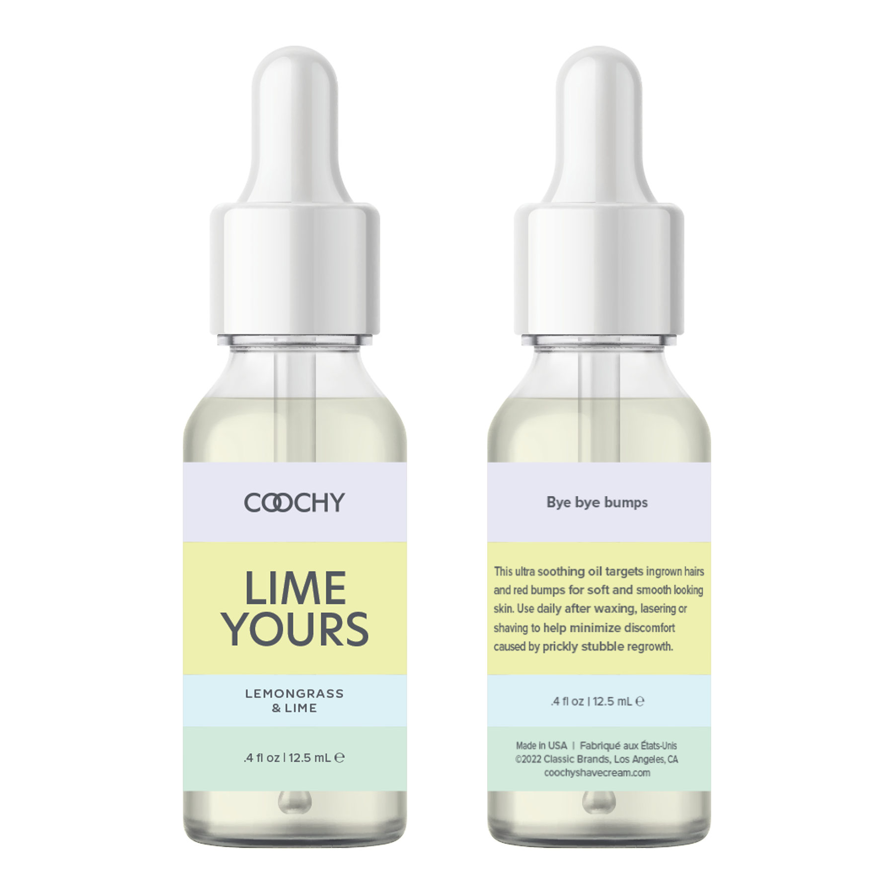 Huile pour poils  incarnés ultra apaisante citronnelle et citron vert .4oz