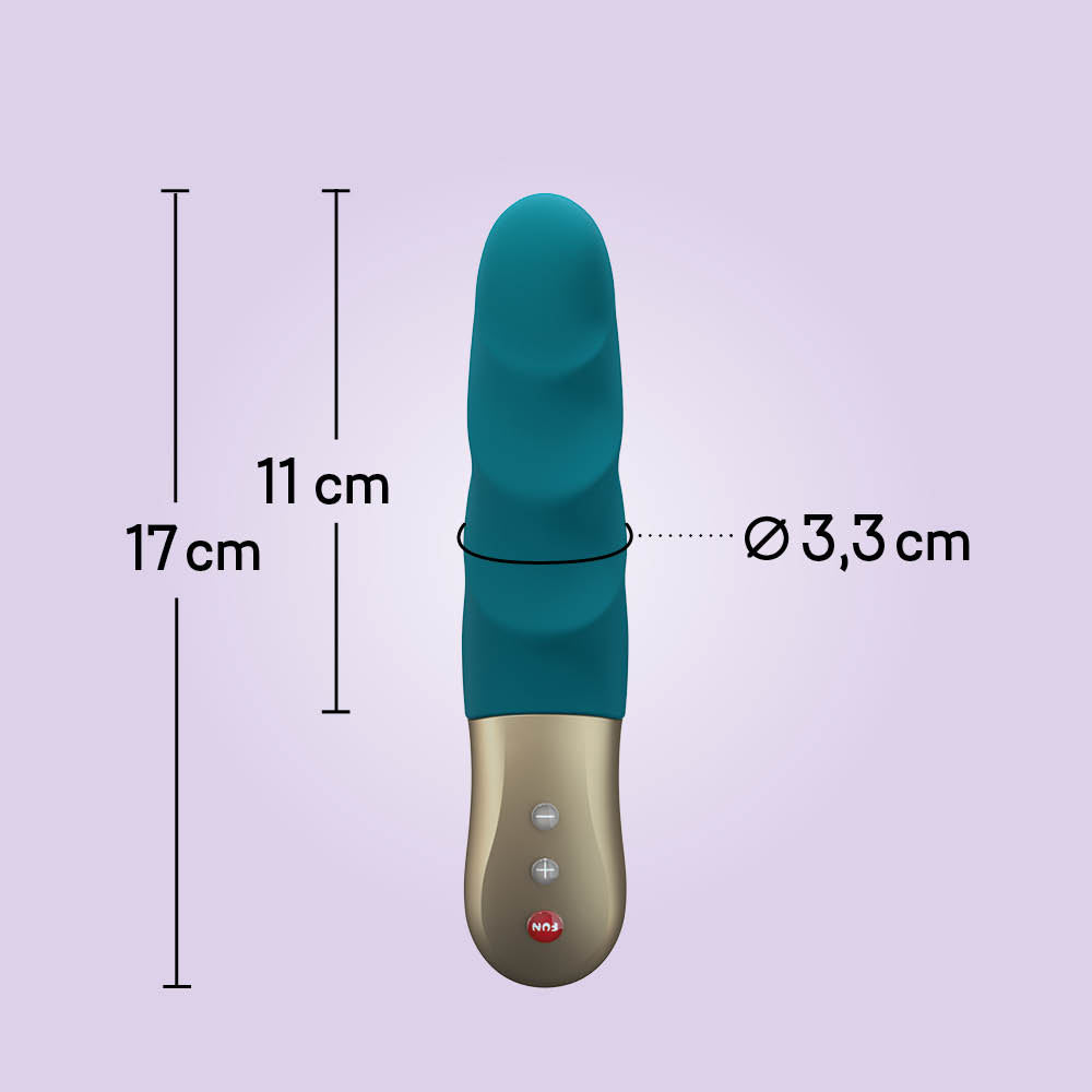 Stronic Petite - Lilas Stronic Petite clitoridien vibrator with ergonomic curves and silver control buttons, ouiboutique. - clitoridien, Hands free, magnetic, point g, Rythmic, vibrateur